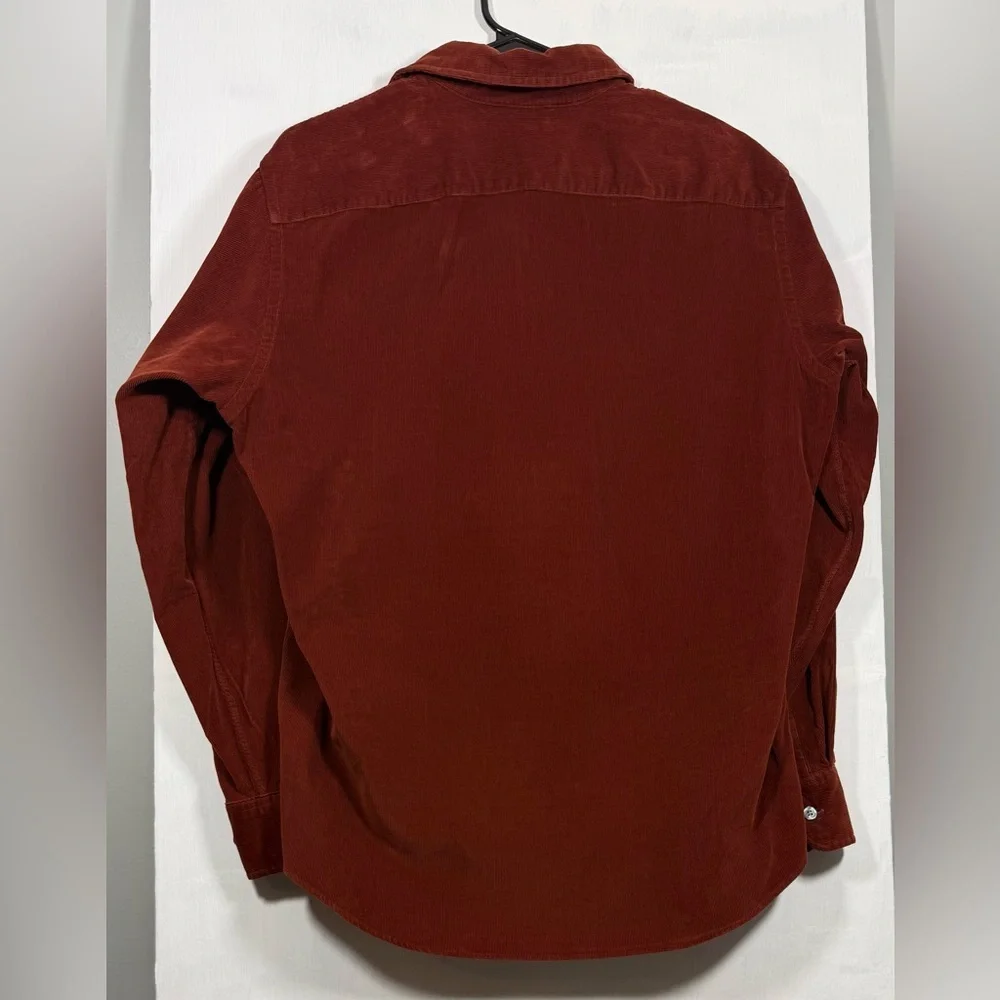 J. Crew Rich Orange Corduroy Shirt